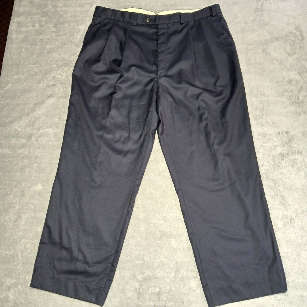 Lauren Ralph Lauren 38x28 Black Wool Cashmere Dress Pants Quiet Luxury Archive